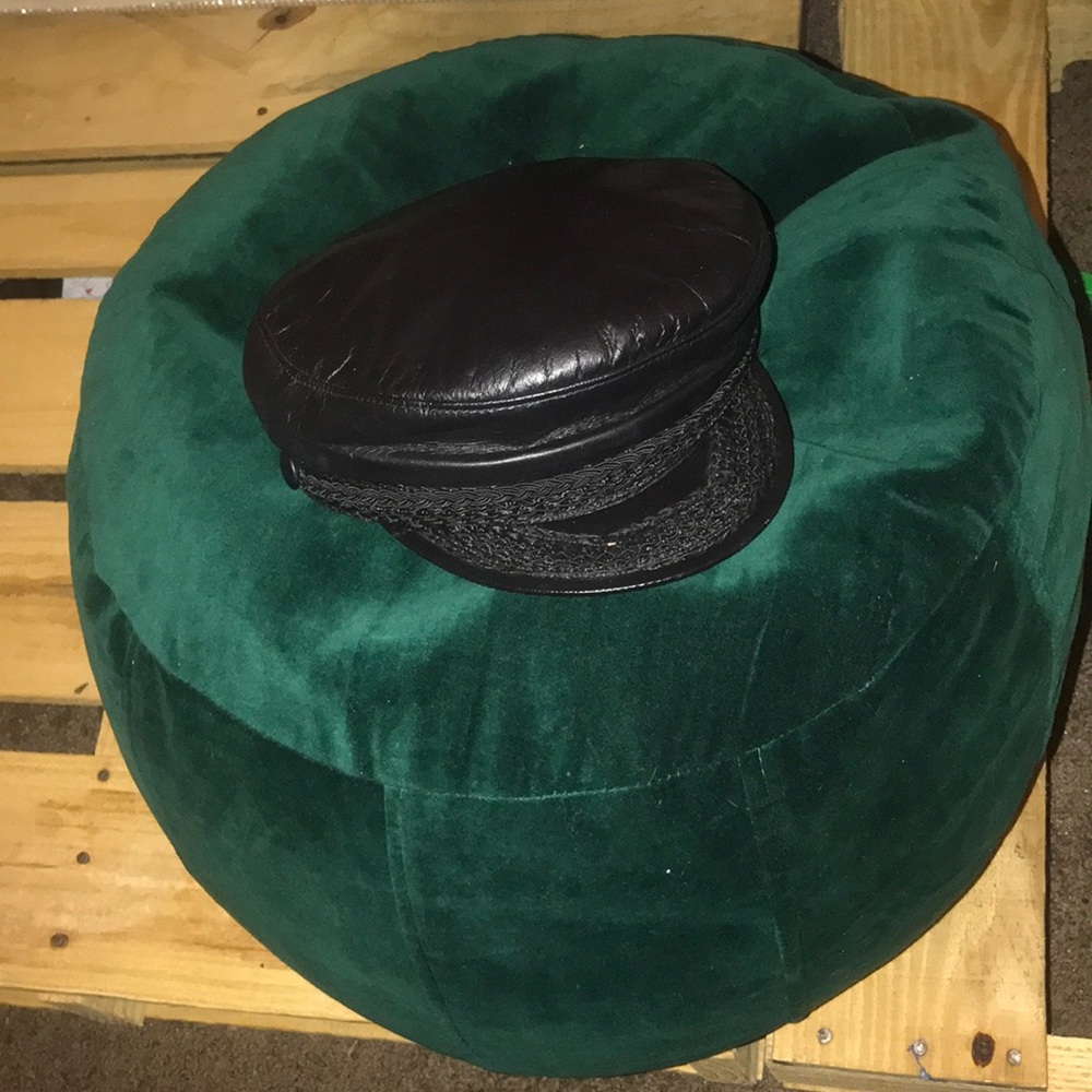 Festival / Rave Genuine leather hat / cap